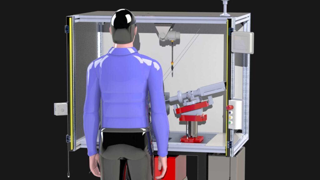 Machine de perçage de visières