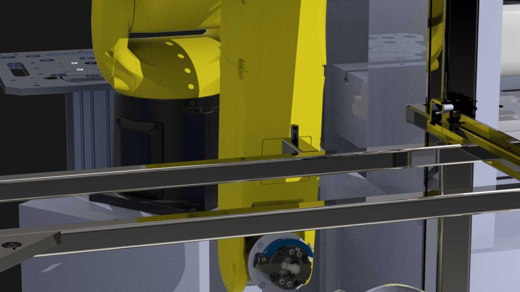 Cellule de gravure laser robotisée